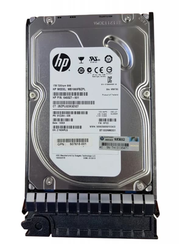 Жесткий диск HP 507618-001 1Tb  SAS 3,5" HDD