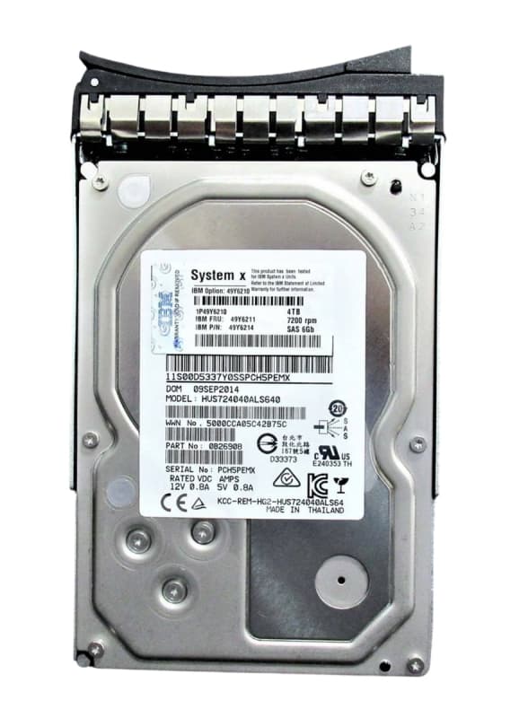 Жесткий диск IBM 49Y6210 4TB SAS 3,5" HDD