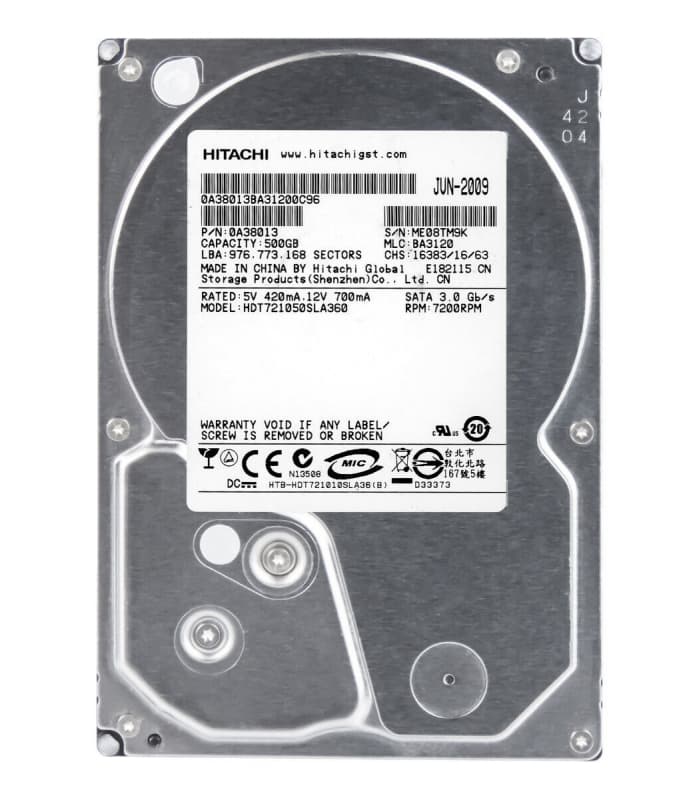 Жесткий диск Hitachi 0A38013 500Gb 7200 SATAII 3.5" HDD