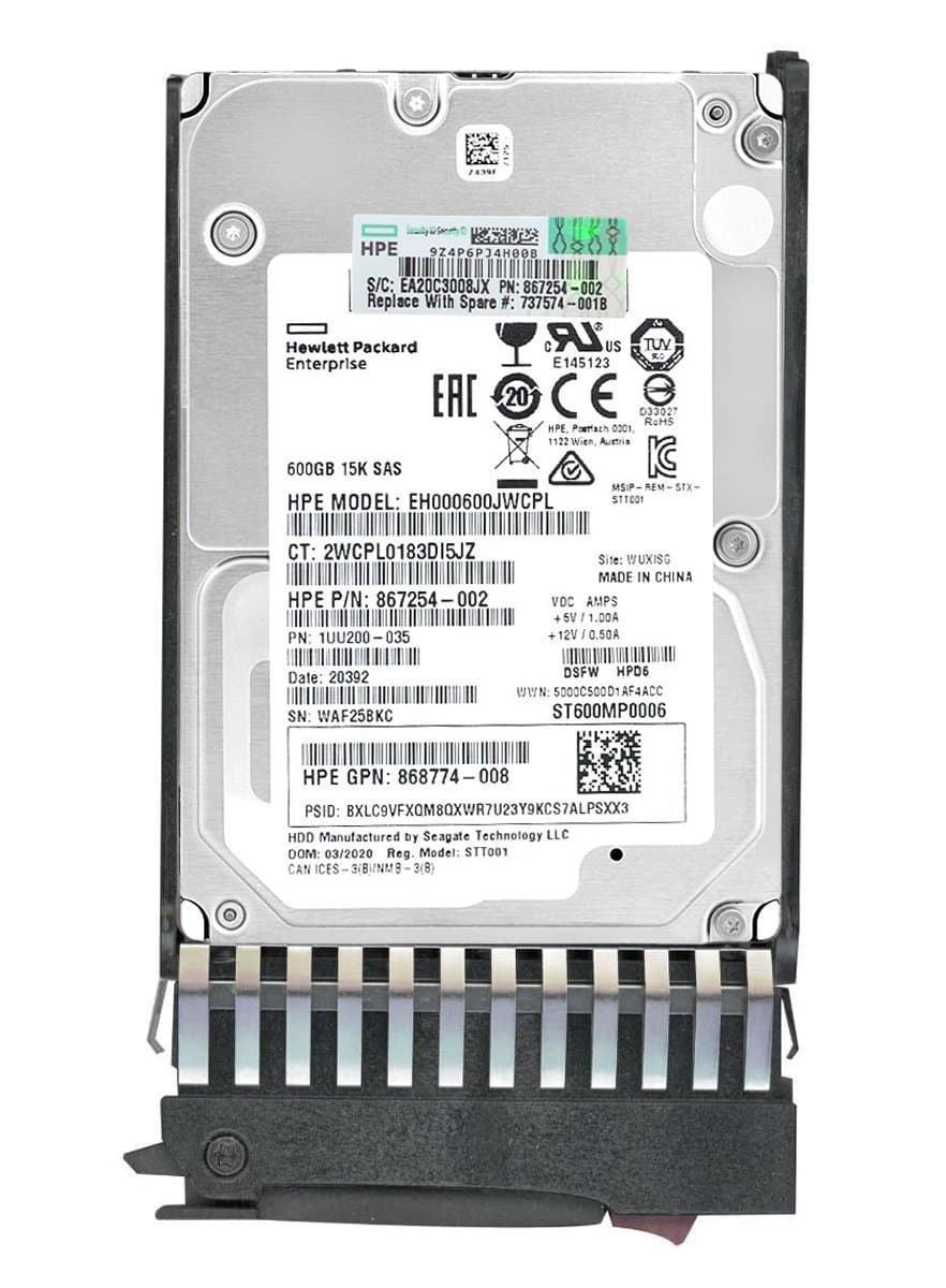 Жесткий диск HP 600Gb 15000 SAS 2.5" HDD 1UU200-035