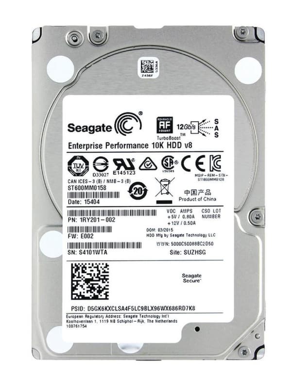 Жесткий диск Seagate 1RY201 600Gb 10000 SAS 2,5" HDD