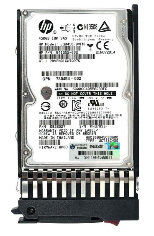 Жесткий диск HP EG0450FBVFM 450Gb 10000 SAS 2,5" HDD