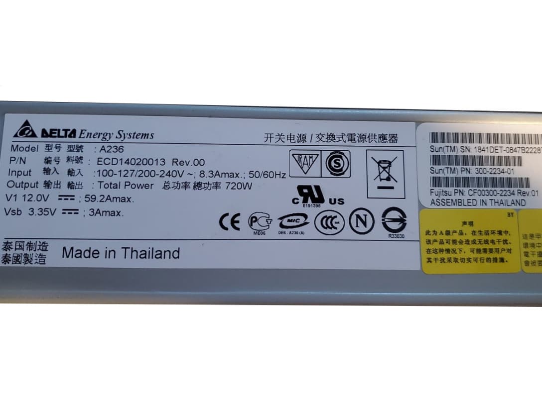 Резервный Блок Питания Sun CF00300-2234 720W