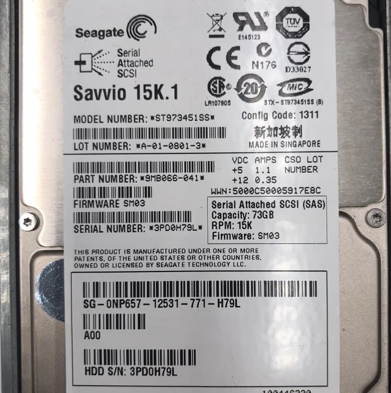 Жесткий диск Dell 9MB066-041 73Gb SAS 2,5" HDD