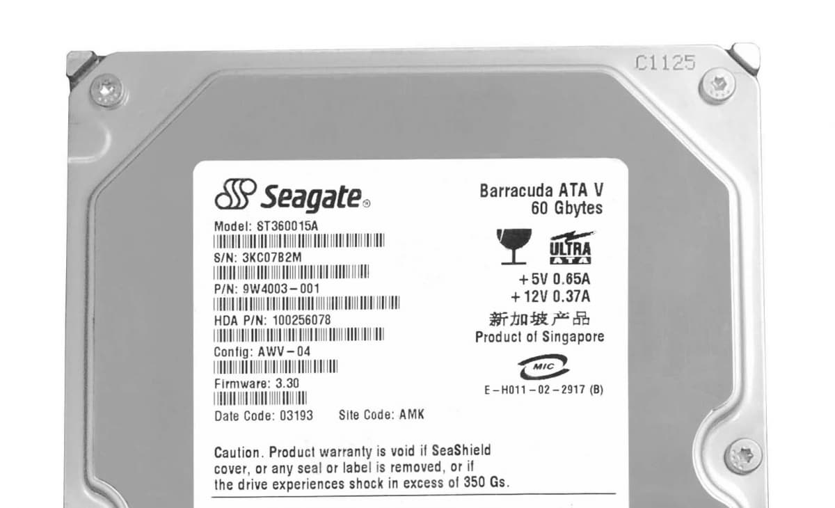 Жесткий диск Seagate ST360015A 60Gb 7200 IDE 3.5" HDD
