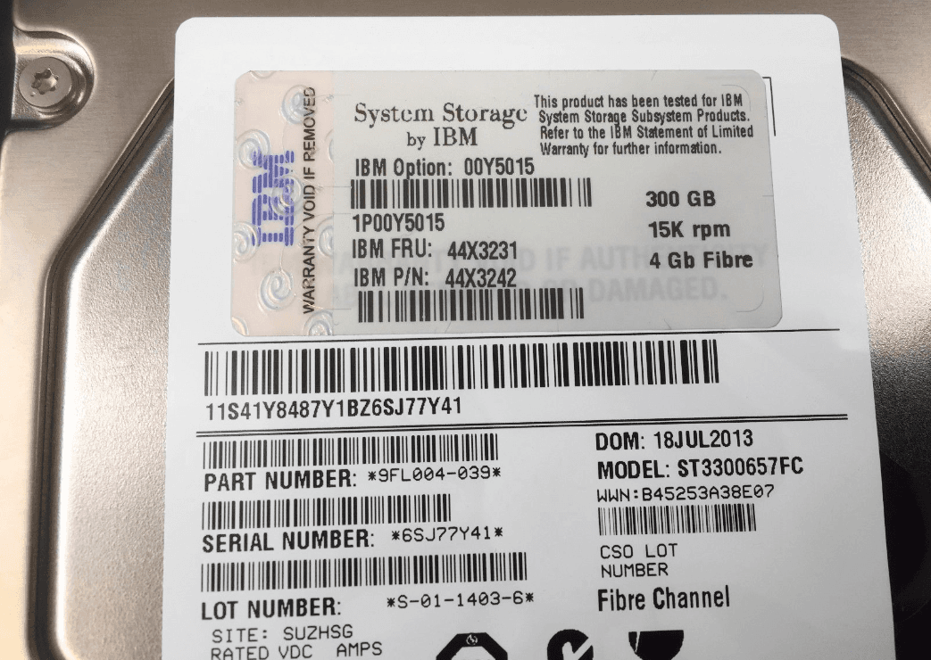 Жесткий диск IBM 44X3242 300Gb  Fibre Channel  3,5" HDD