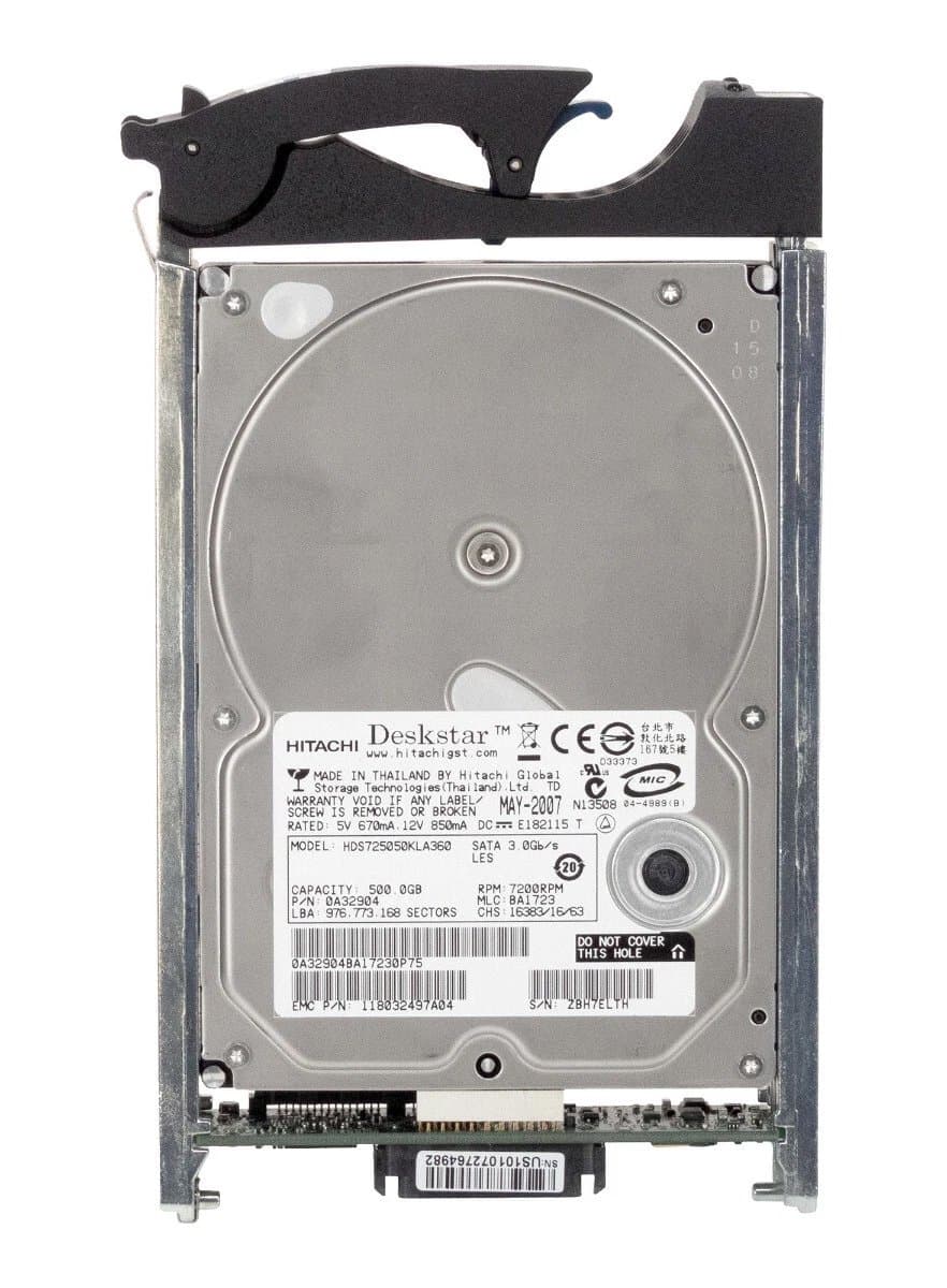 EMC EMC 500Gb 7200 SATAII 3.5" HDD 0A32904