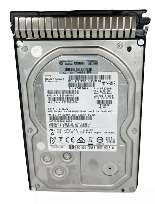 Жесткий диск HP 0F23109 2Tb SATAIII 3.5" HDD