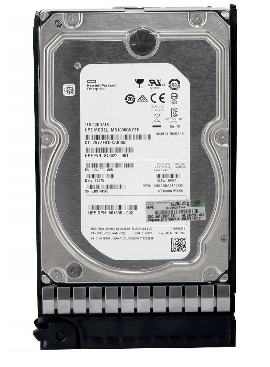 Жесткий диск HP 1Tb 7200 SATAIII 3.5" HDD 846522-001