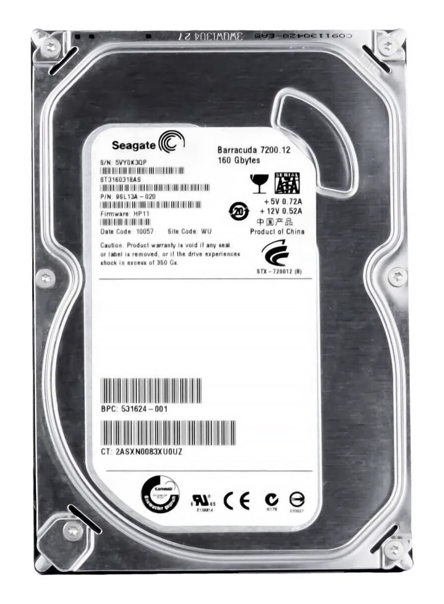 Жесткий диск HP 160Gb 7200 SATAII 3.5" HDD 531624-001