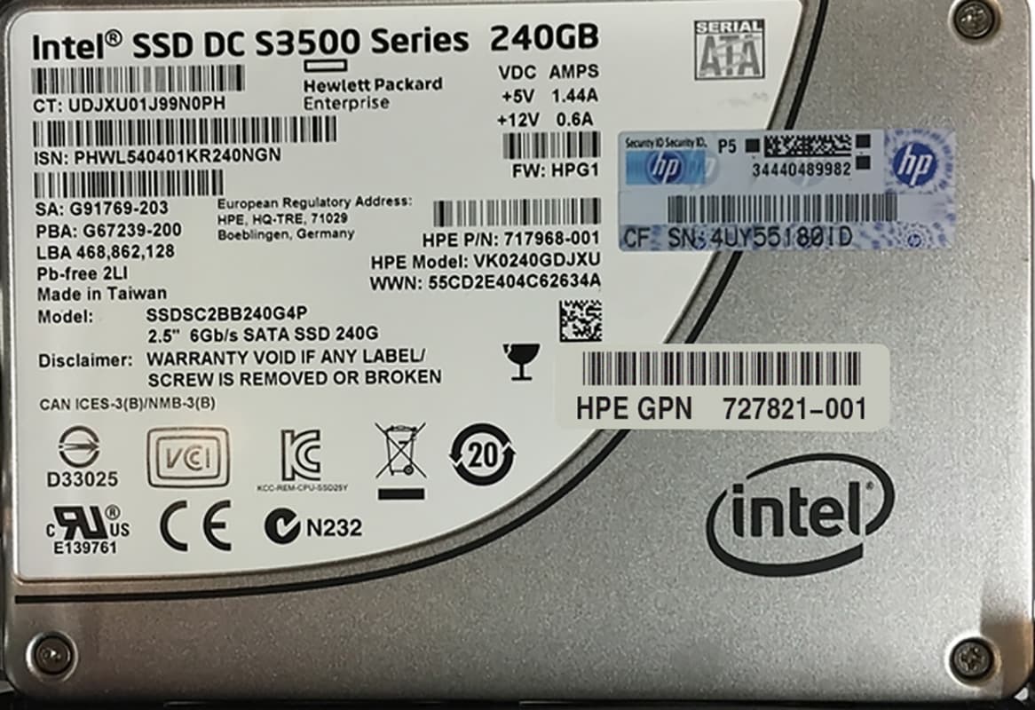 Жесткий диск HP 727821-001 240Gb SATAIII 2,5" SSD