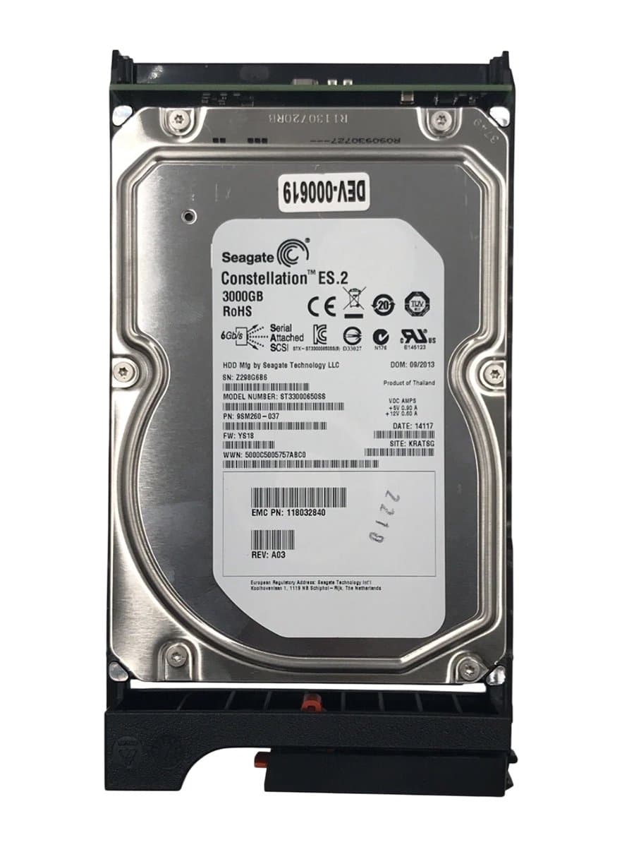  EMC 3Tb 7200 SAS 3.5" HDD P-X-2UC-3TBS