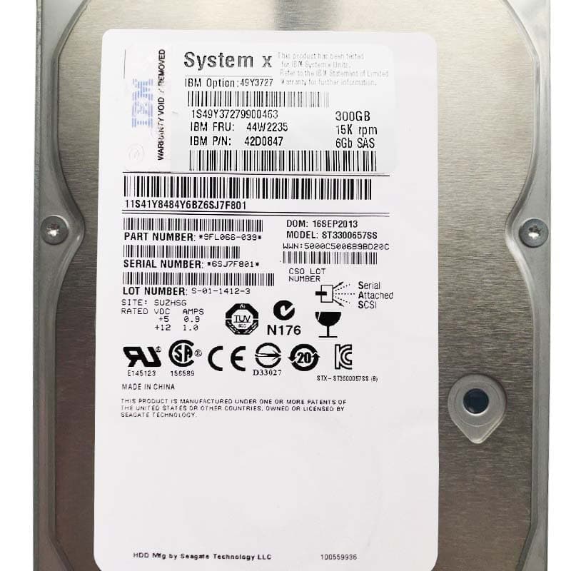 Жесткий диск IBM 9CH066-039 300Gb  SAS 3,5" HDD