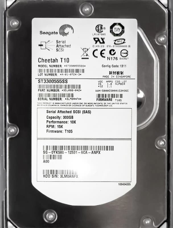 Жесткий диск Dell 9DJ066-042 300Gb  SAS 3,5" HDD