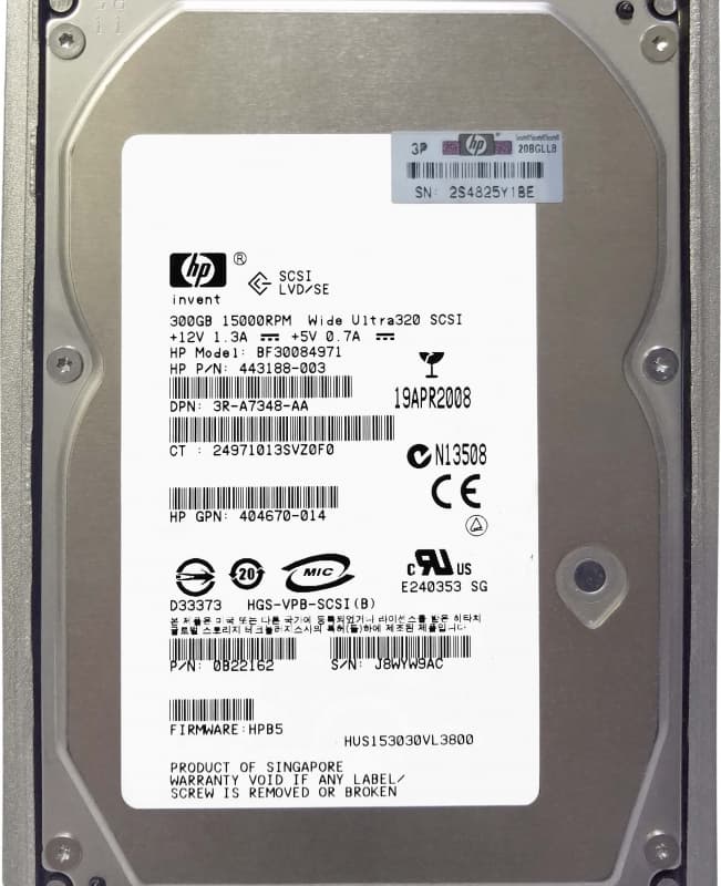 Жесткий диск HP BF30084971 300Gb  U320SCSI 3.5" HDD
