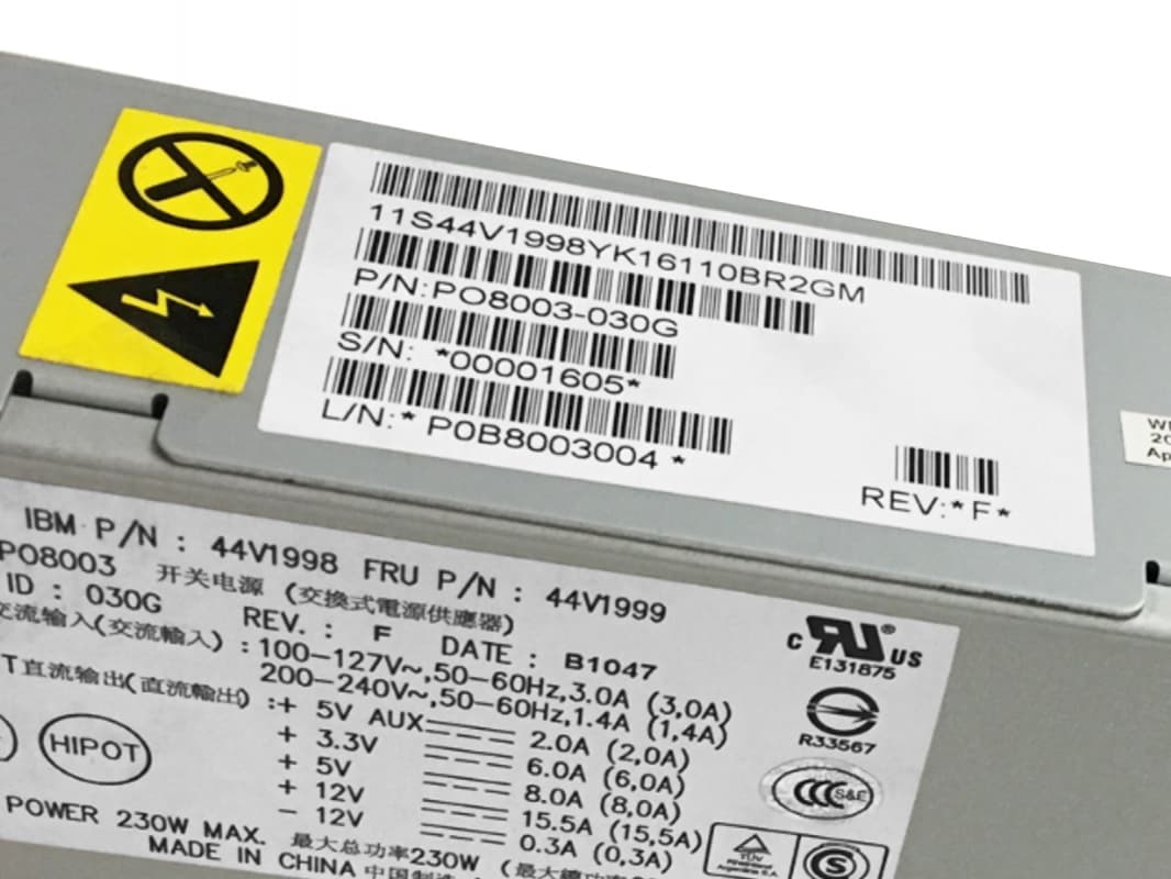 Блок Питания IBM 44V2031 230W