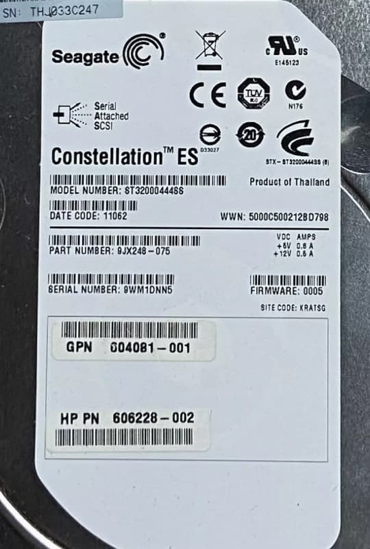 Жесткий диск HP 9JX248-075 2Tb  SAS 3,5" HDD