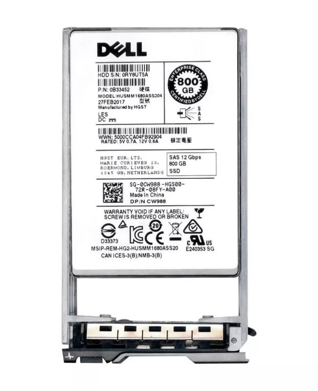 Жесткий диск Dell CW988 800Gb SAS 2,5" SSD