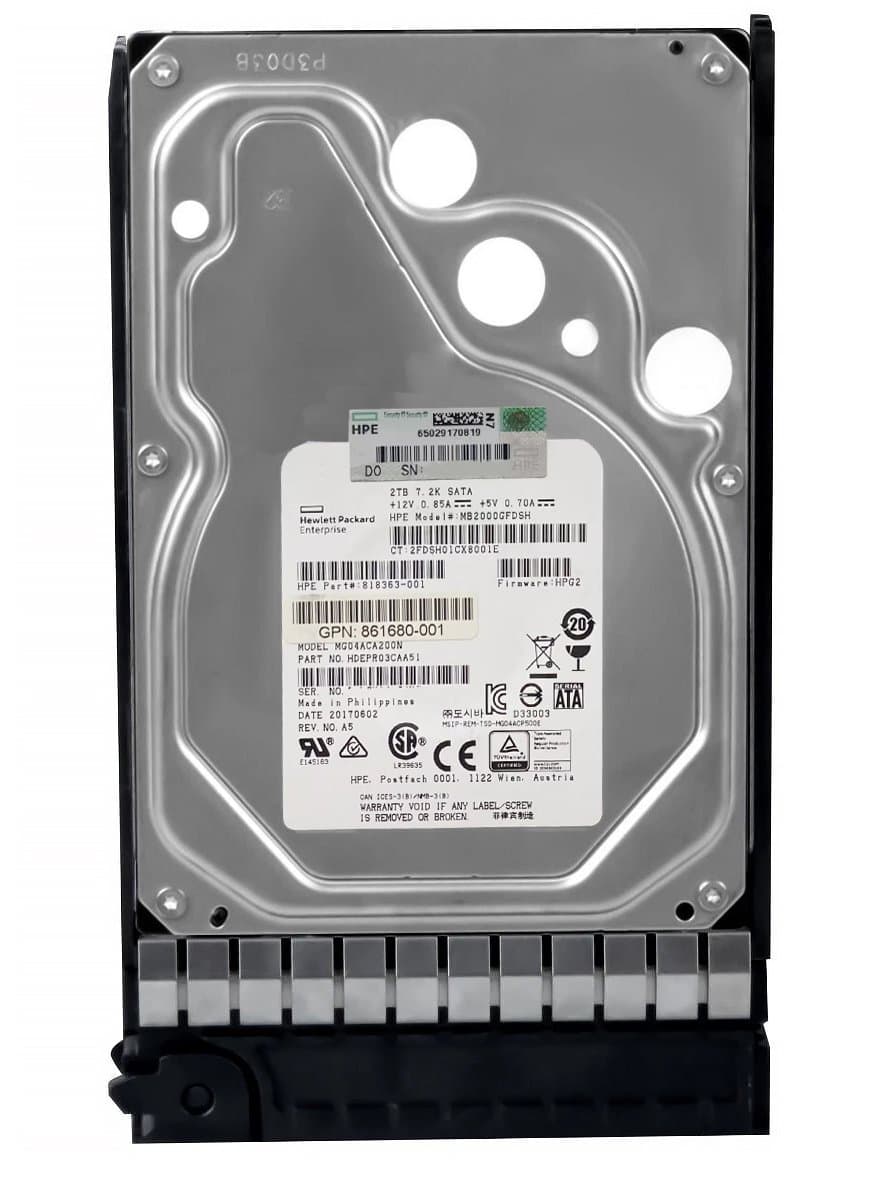 Жесткий диск HP 2Tb 7200 SATAIII 3.5" HDD 818363-001