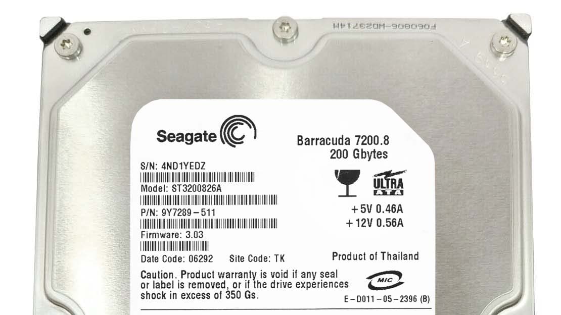 Жесткий диск Seagate ST3200826A 200Gb 7200 IDE 3.5" HDD
