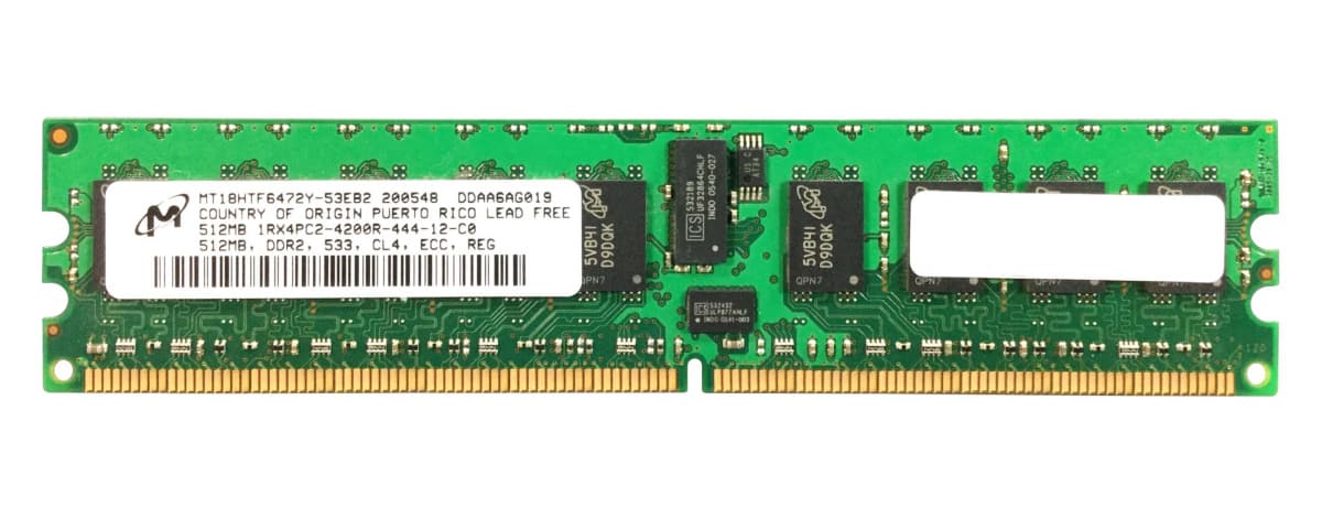 Оперативная память Micron MT18HTF6472Y-53EB2 DDRII 512Mb