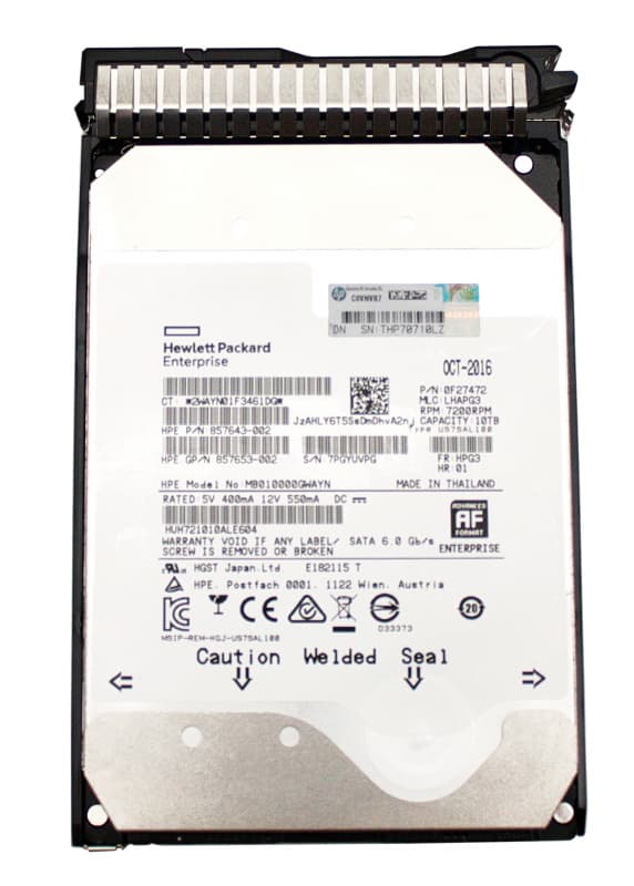 Жесткий диск HP 857648-B21 10Tb 7200 SATAIII 3.5" HDD