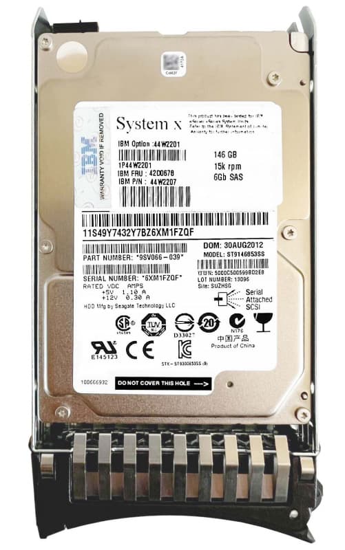 Жесткий диск IBM 44W2207 146Gb 15000 SAS 2,5" HDD