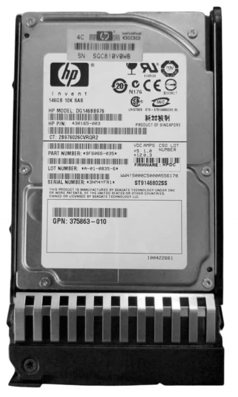 Жесткий диск HP 430165-003 146Gb  SAS 2,5" HDD