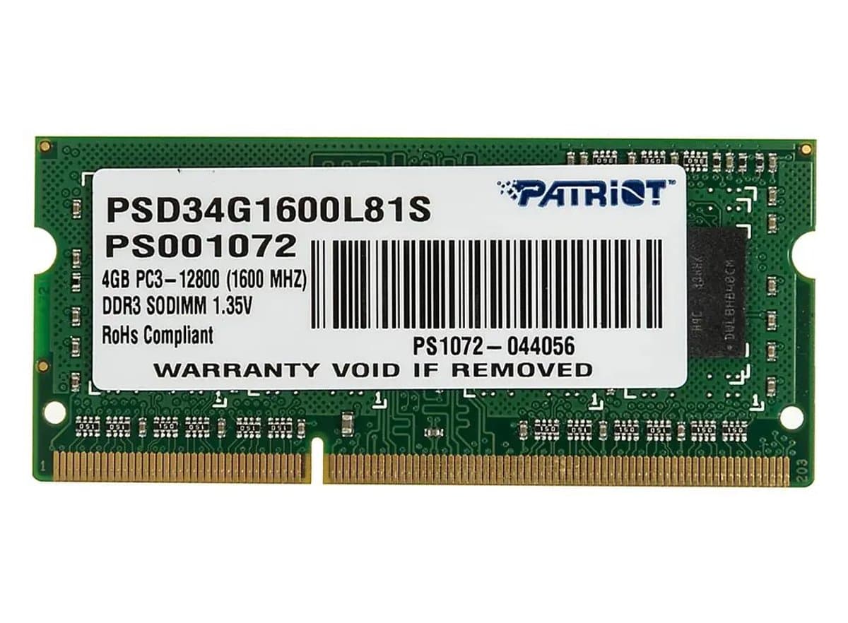 Оперативная память Patriot DDRIII 4Gb PS001072