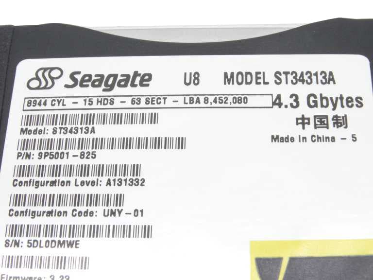 Жесткий диск Seagate ST34313A 4,3Gb 5400 IDE 3.5" HDD