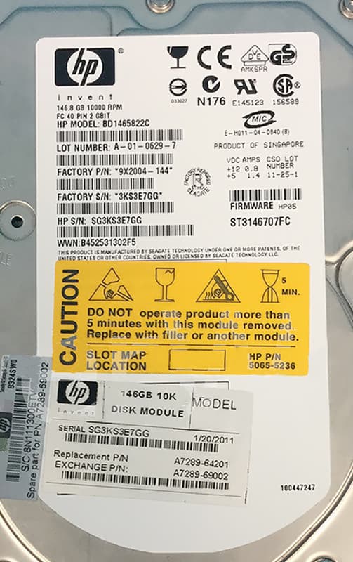 Жесткий диск HP 9X2004-044 146Gb Fibre Channel 3,5" HDD