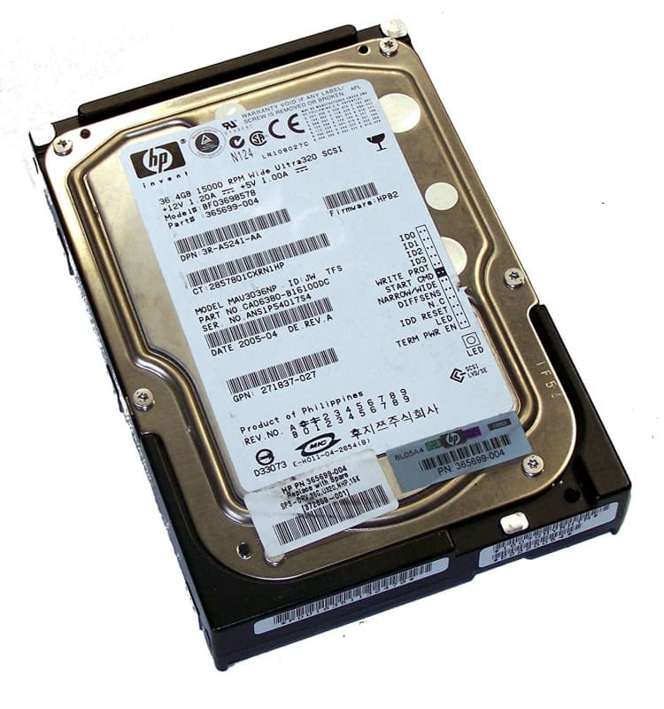 Жесткий диск HP 365699-004 36,4Gb  U320SCSI 3.5" HDD