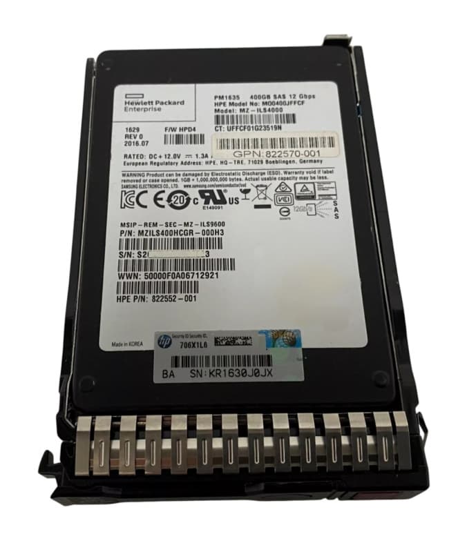 Жесткий диск HP 822570-001 400Gb  SAS 2,5" SSD