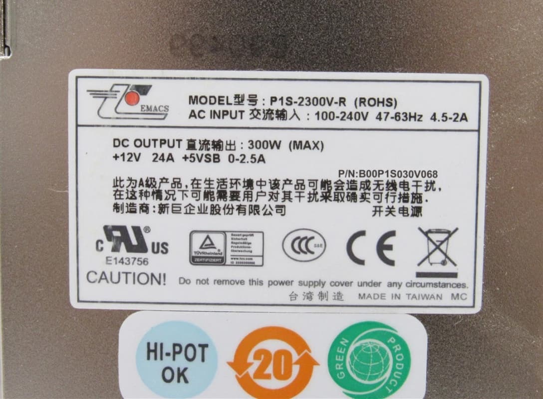 Блок Питания EMACS 26A-20090763 300W