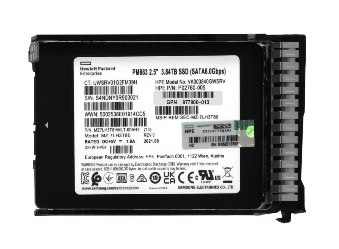 Жесткий диск HP 877800-013 3.84TB SATAIII 2,5" SSD