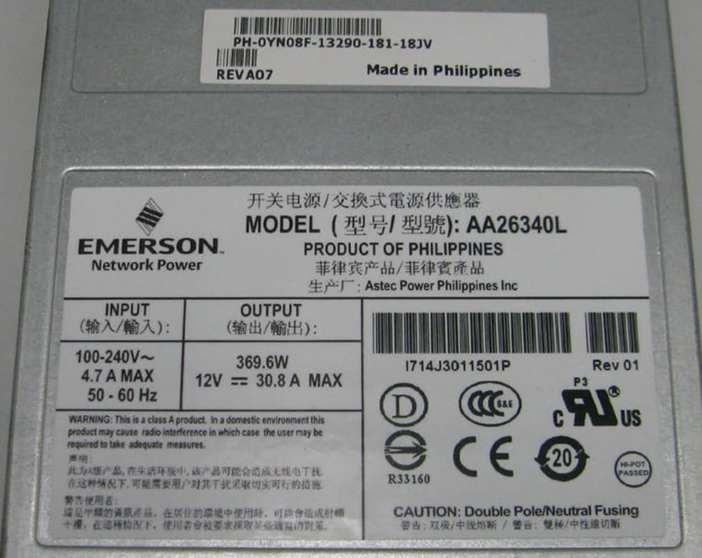 Резервный Блок Питания EMC YN08F 400W