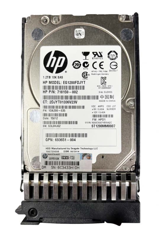 Жесткий диск HP 693651-001 1,2Tb 10000 SAS 2,5" HDD