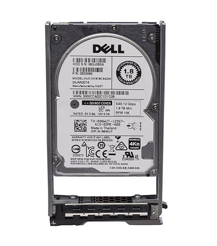 Жесткий диск Dell 96WJT 1,8TB SAS 2,5" HHD