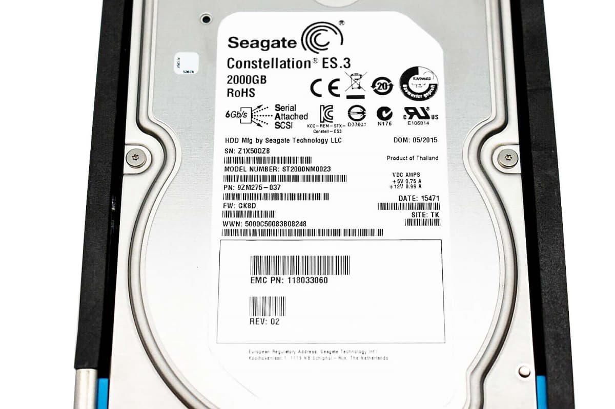 Жесткий диск EMC 005049572 2Tb 7200 SAS 3,5" HDD