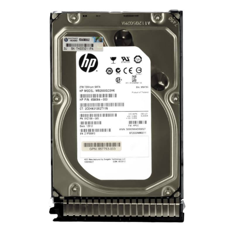 Жесткий диск HP 858596-B21 2Tb 7200 SATAIII 3.5" HDD
