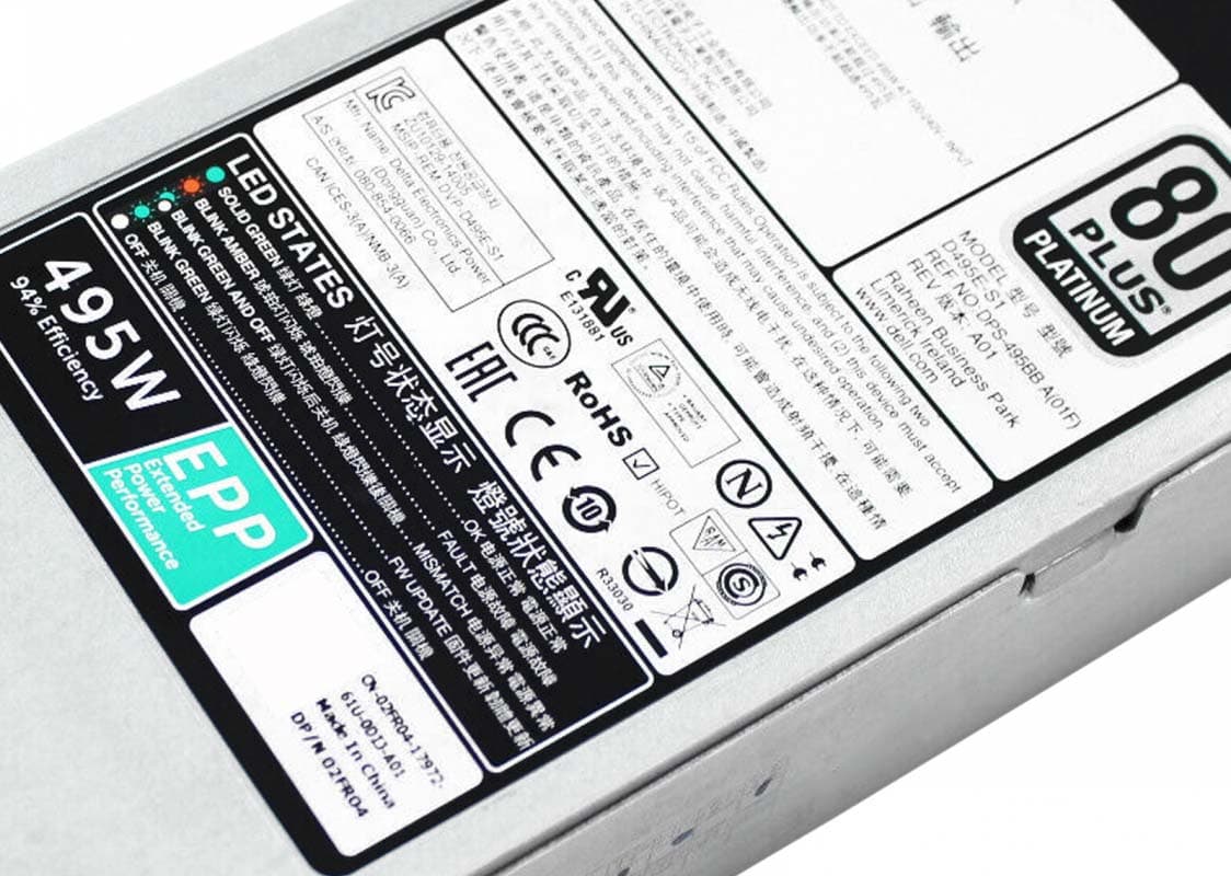 Резервный Блок Питания Dell DPS-495BB A 495W