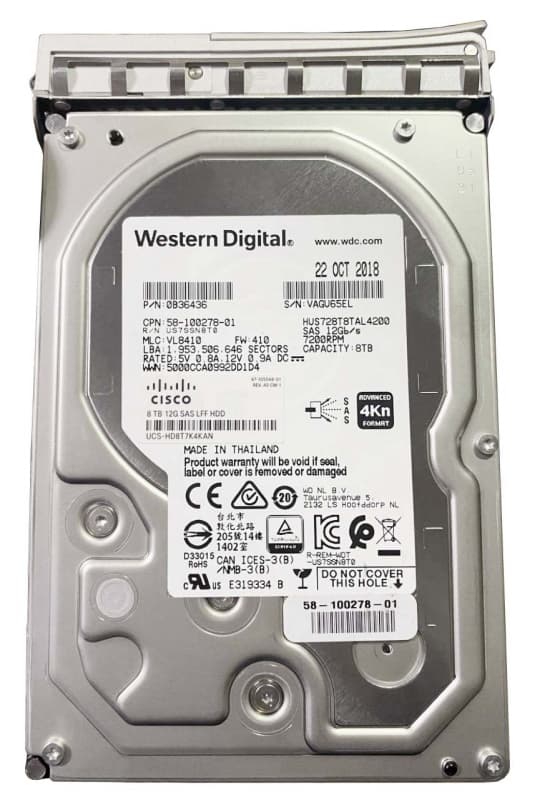 Жесткий диск Cisco 0B36436 8Tb 7200 SAS 3,5" HDD