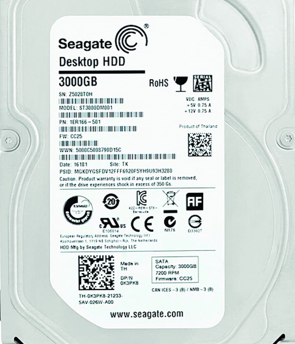 Жесткий диск Dell 3Tb 7200 SATAIII 3.5" HDD K3PK8