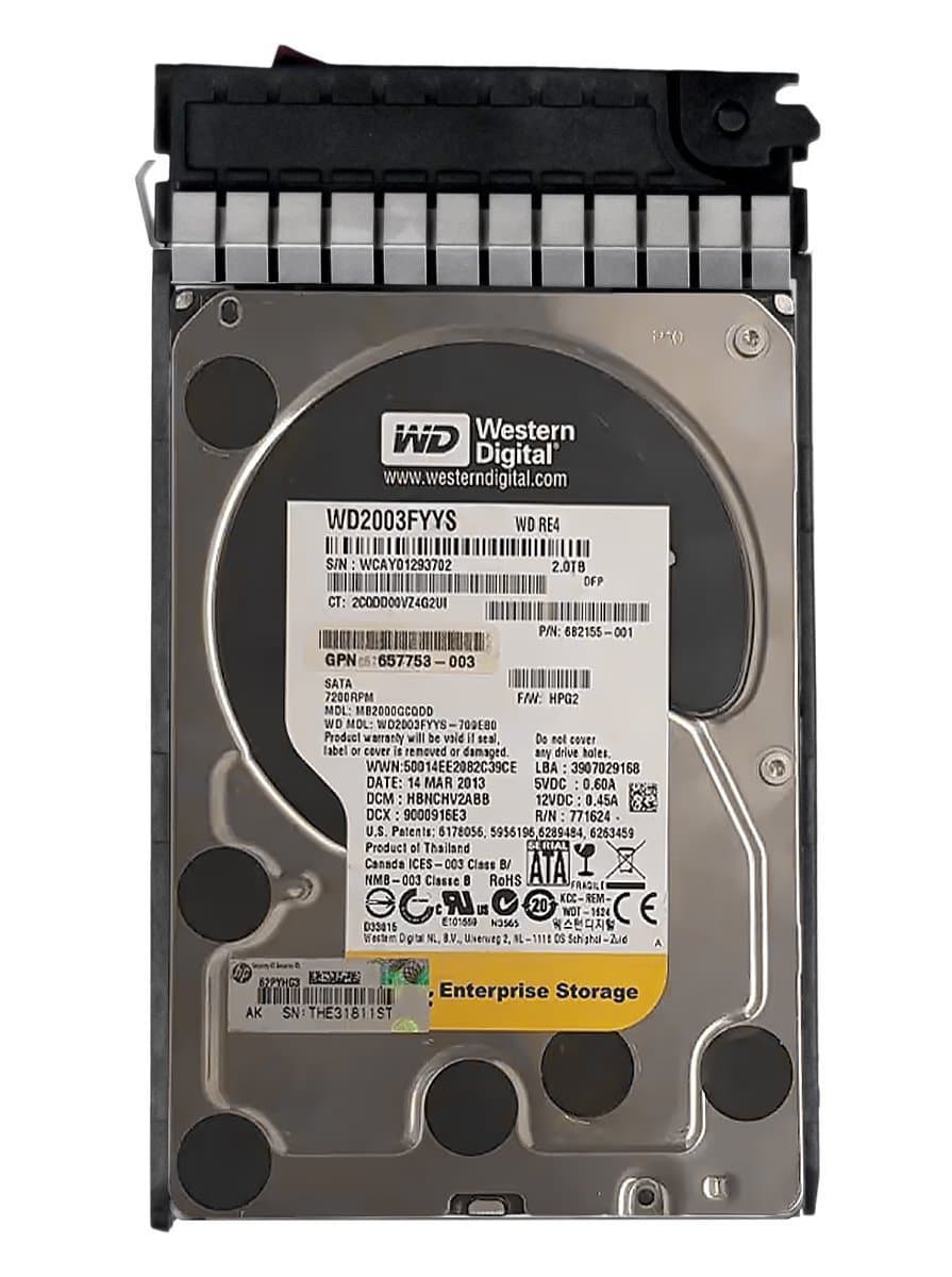 Жесткий диск HP 2Tb 7200 SATAIII 3.5" HDD MB2000GCQDD