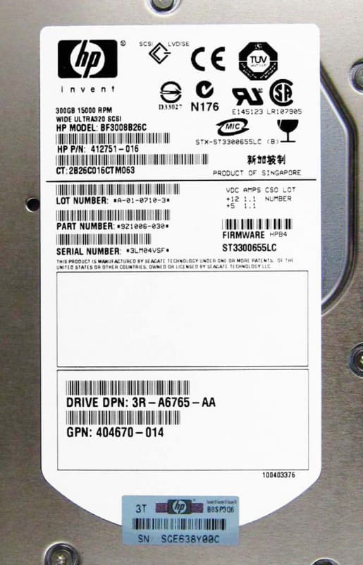 Жесткий диск HP BF3008B26C 300Gb  U320SCSI 3.5" HDD