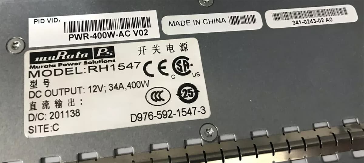 Блок питания Cisco RH1547-E 400W