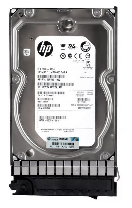Жесткий диск HP 695503-002 2Tb 7200 SATAIII 3.5" HDD