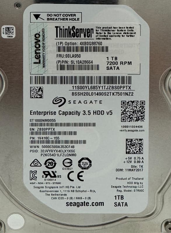 Жесткий диск Lenovo 1V4104-155 2Tb 7200 SATAIII 3.5" HDD