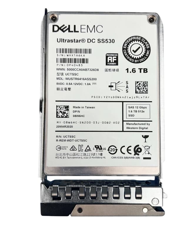 Жесткий диск Dell 08W6HC 1.6TB SAS 2,5" SSD