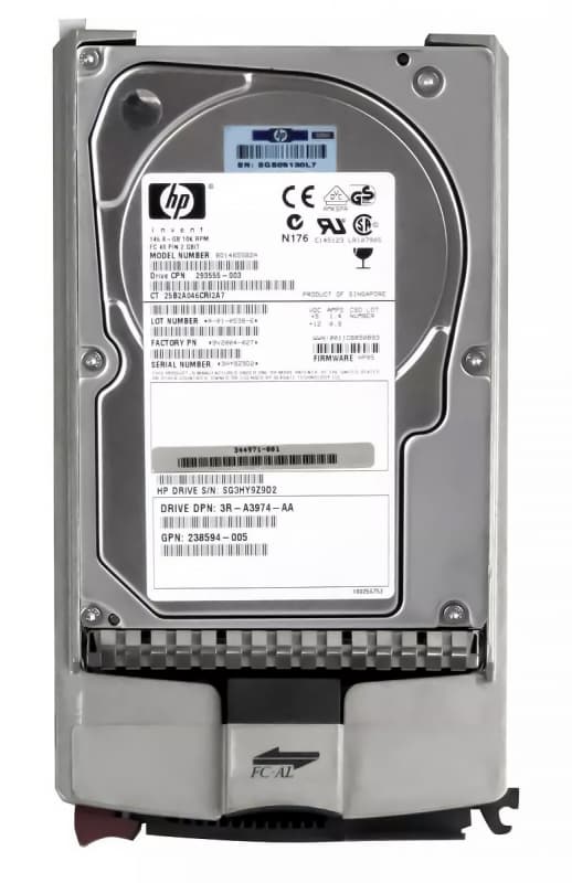 Жесткий диск HP 344971-001 146,8Gb  Fibre Channel  3,5" HDD